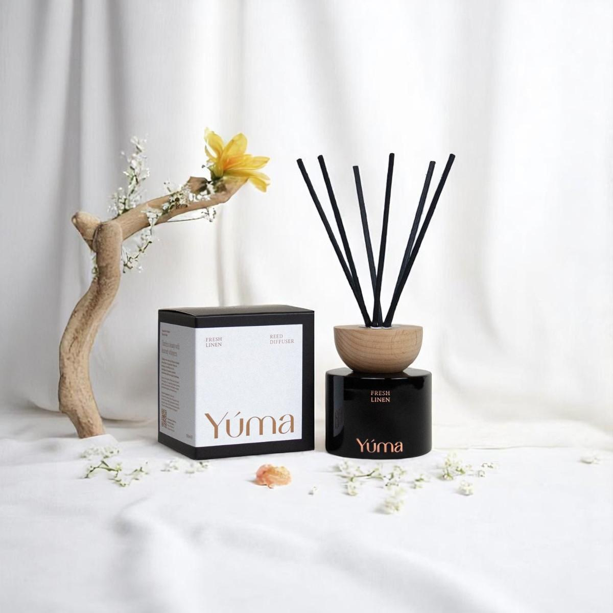 Αρωματικό Χώρου - Fresh Linen - Reed Diffuser - Άρωμα Καθαρών Ρούχων - Yuma